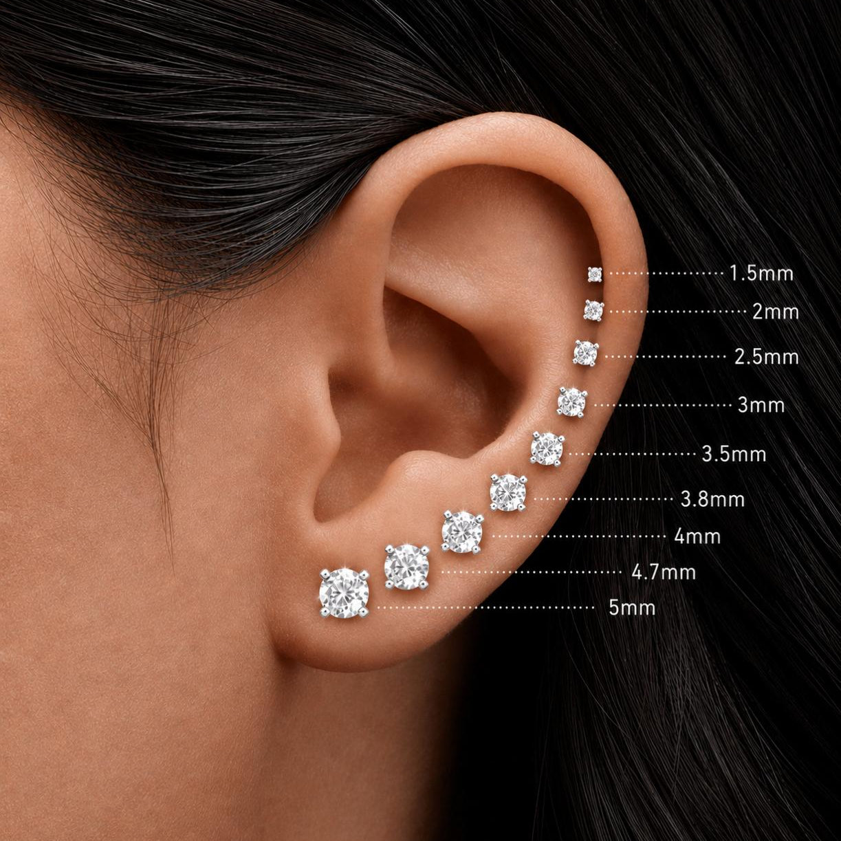 Diamond Brilliant Stud Earrings