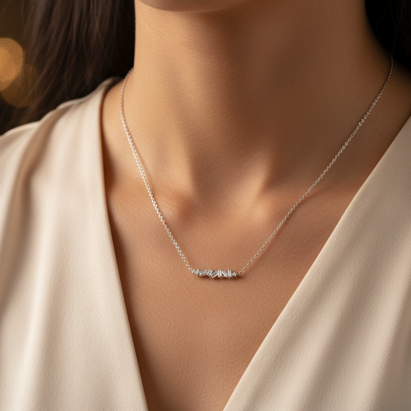 Baguette Mix Mini Pendant