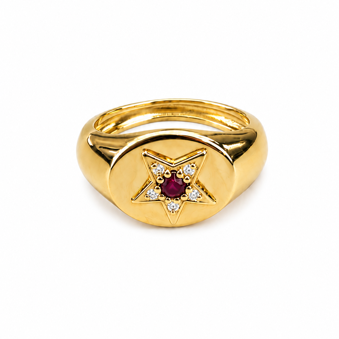 Pinky Star Ring