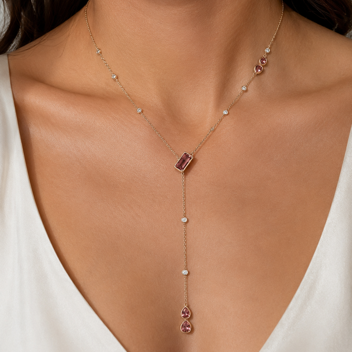 Tourmaline Drops Necklace