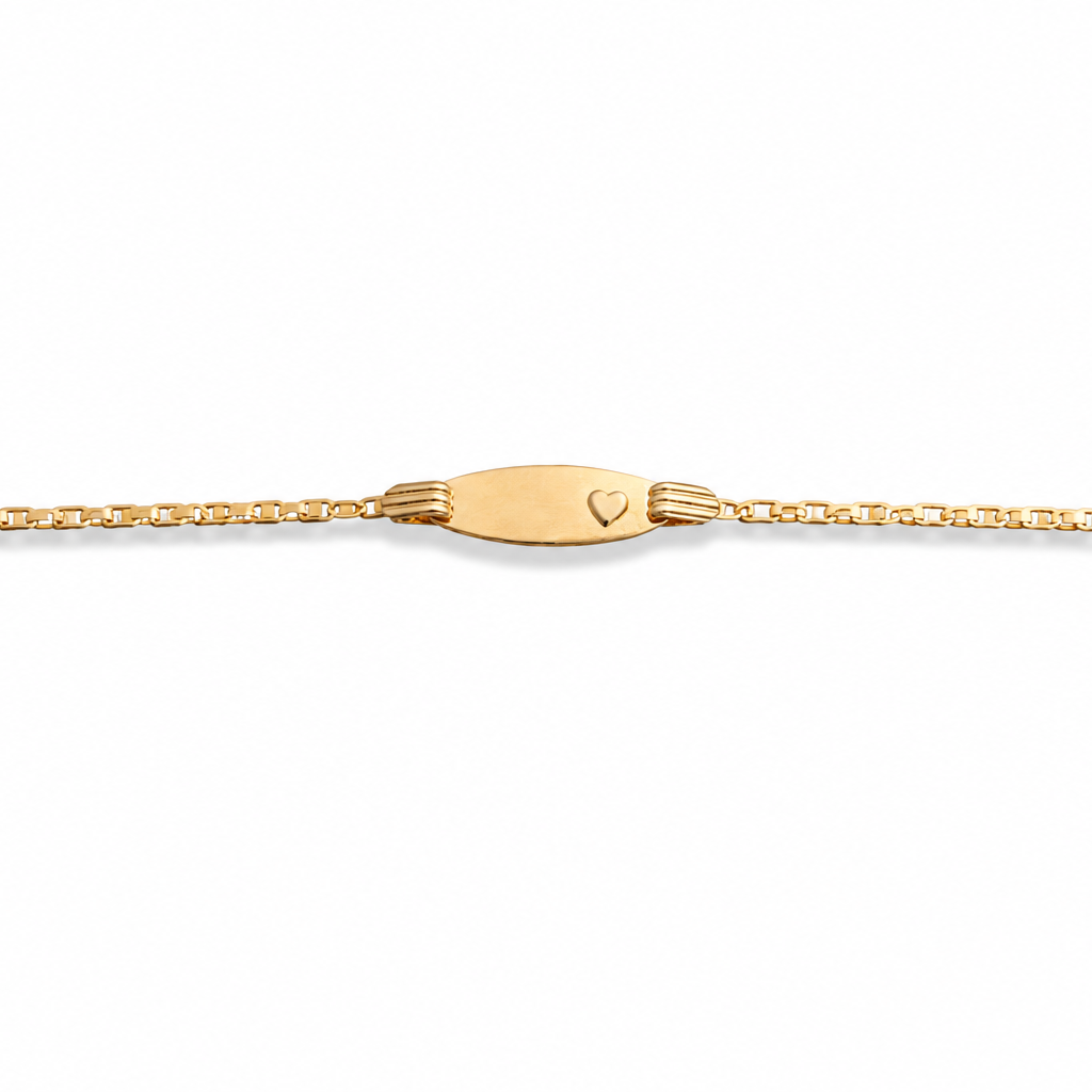 Baby Heart and Name Bracelet