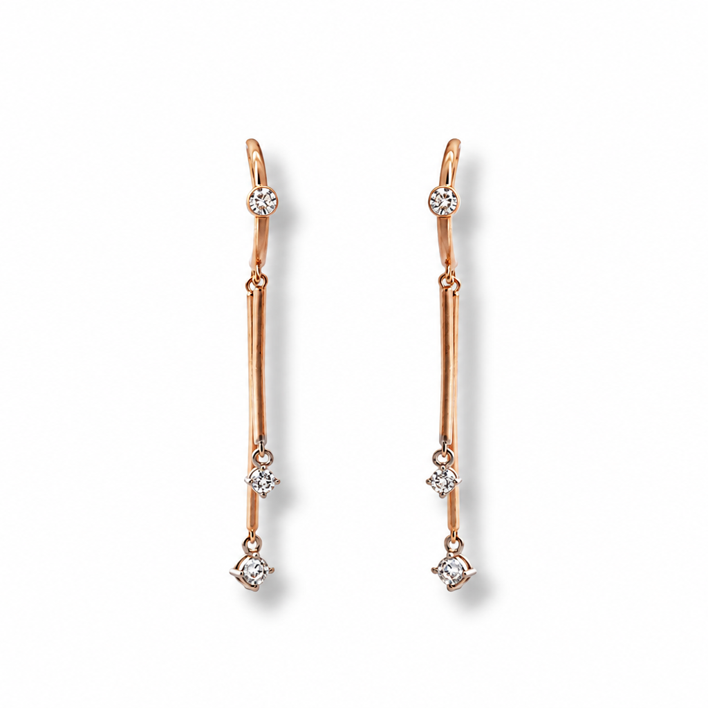 Double Line Drop Earrings