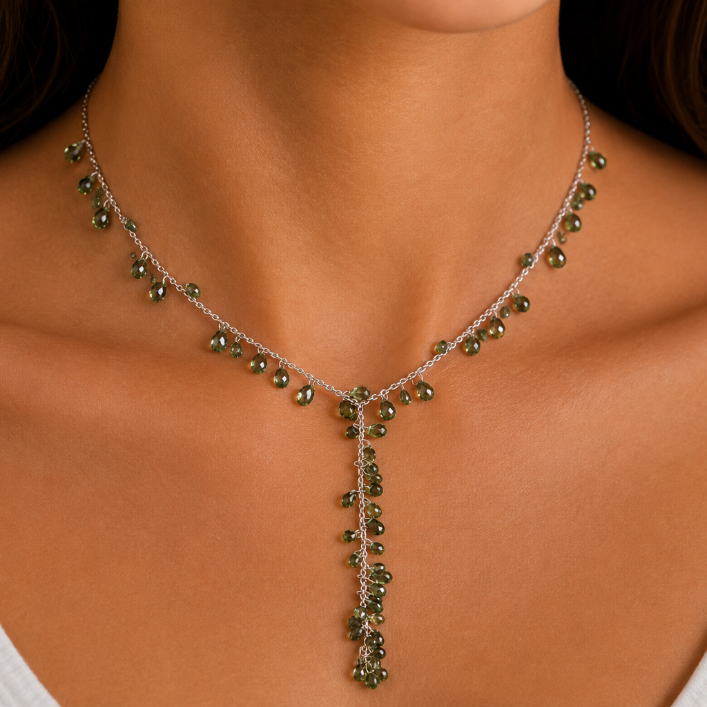 Peridot Beads Necklace