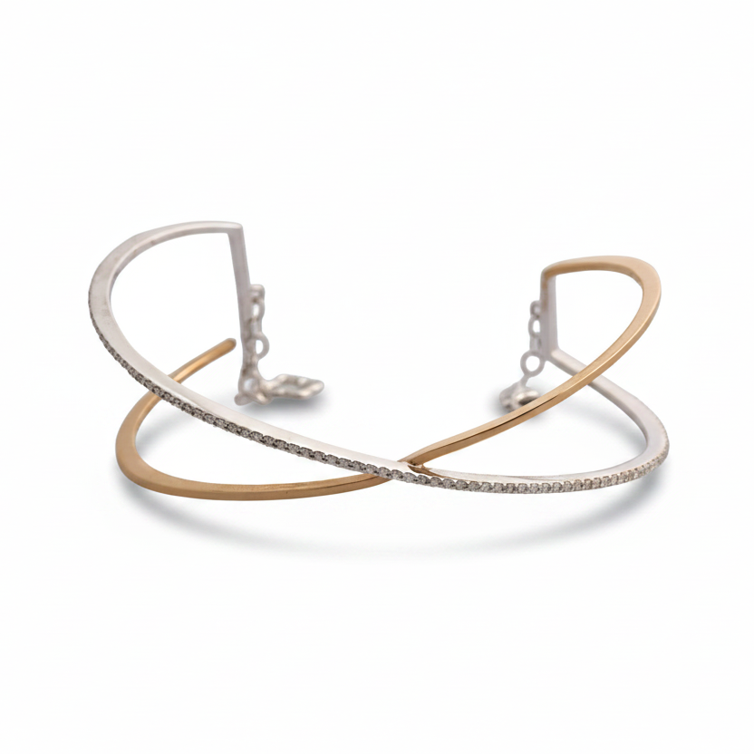 Diamond and Rose Gold Bracelet