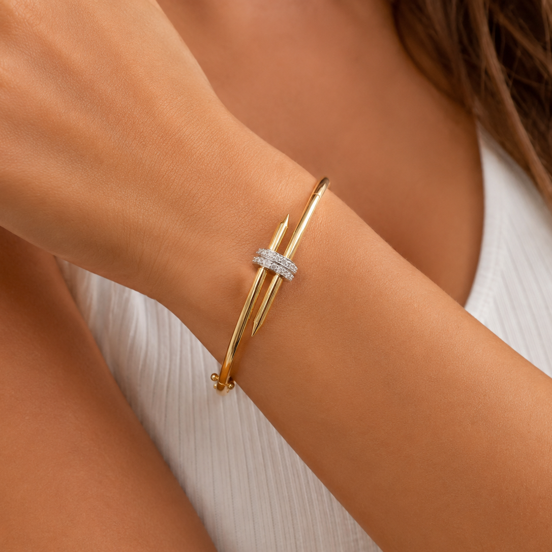 Double Wrap Yellow Bracelet