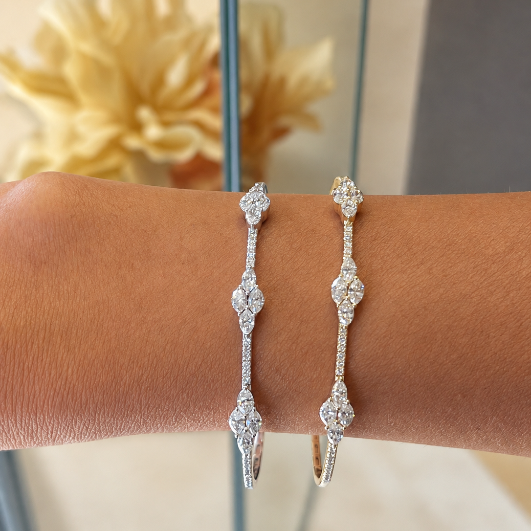4-Stone Marquise Bracelet