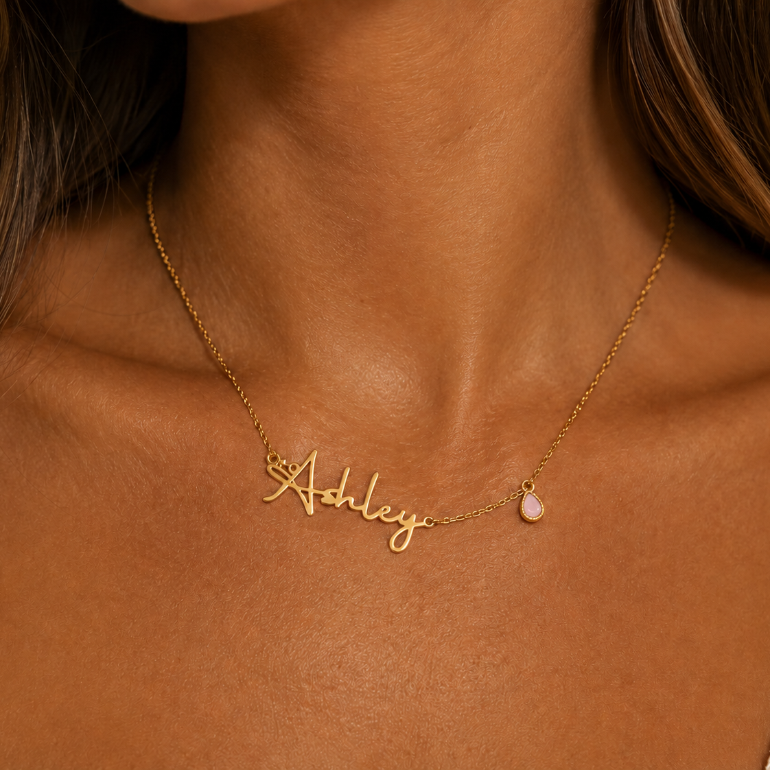 Name with Enamel Drop