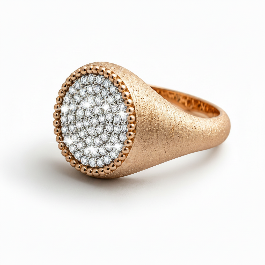 Brushed Pinky Ring