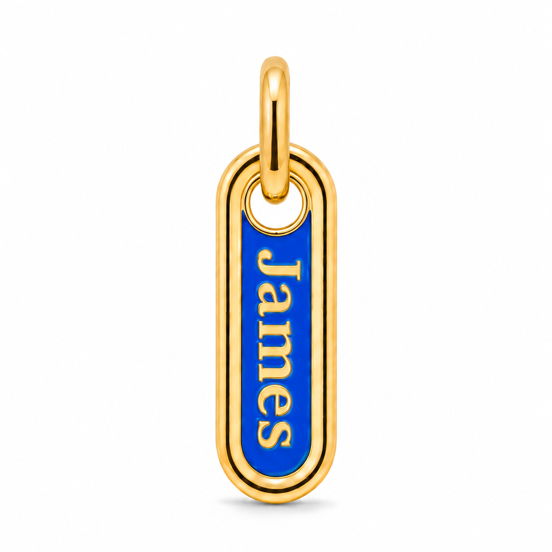 Enamel Name Charm