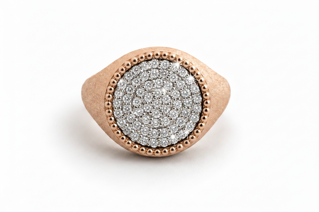 Brushed Pinky Ring