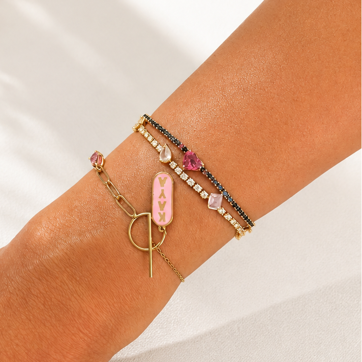 Tourmaline & Name Bracelet