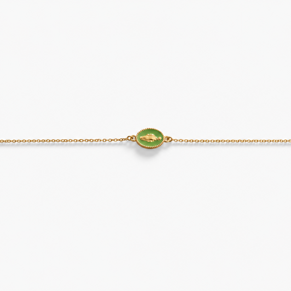 Virgin Mary Enamel Bracelet