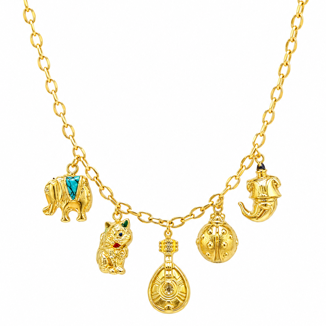 Iconic Charms Vintage-Like Necklace