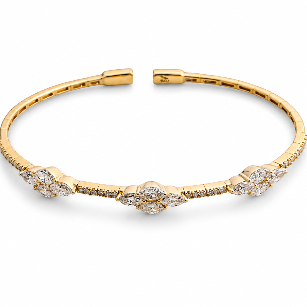 4-Stone Marquise Bracelet