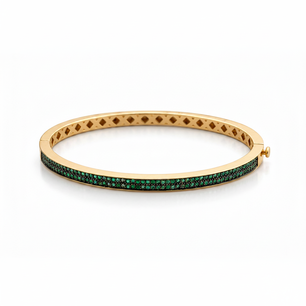 Emerald Pave Bangle