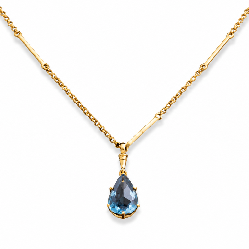 Blue Topaz Pear Drop