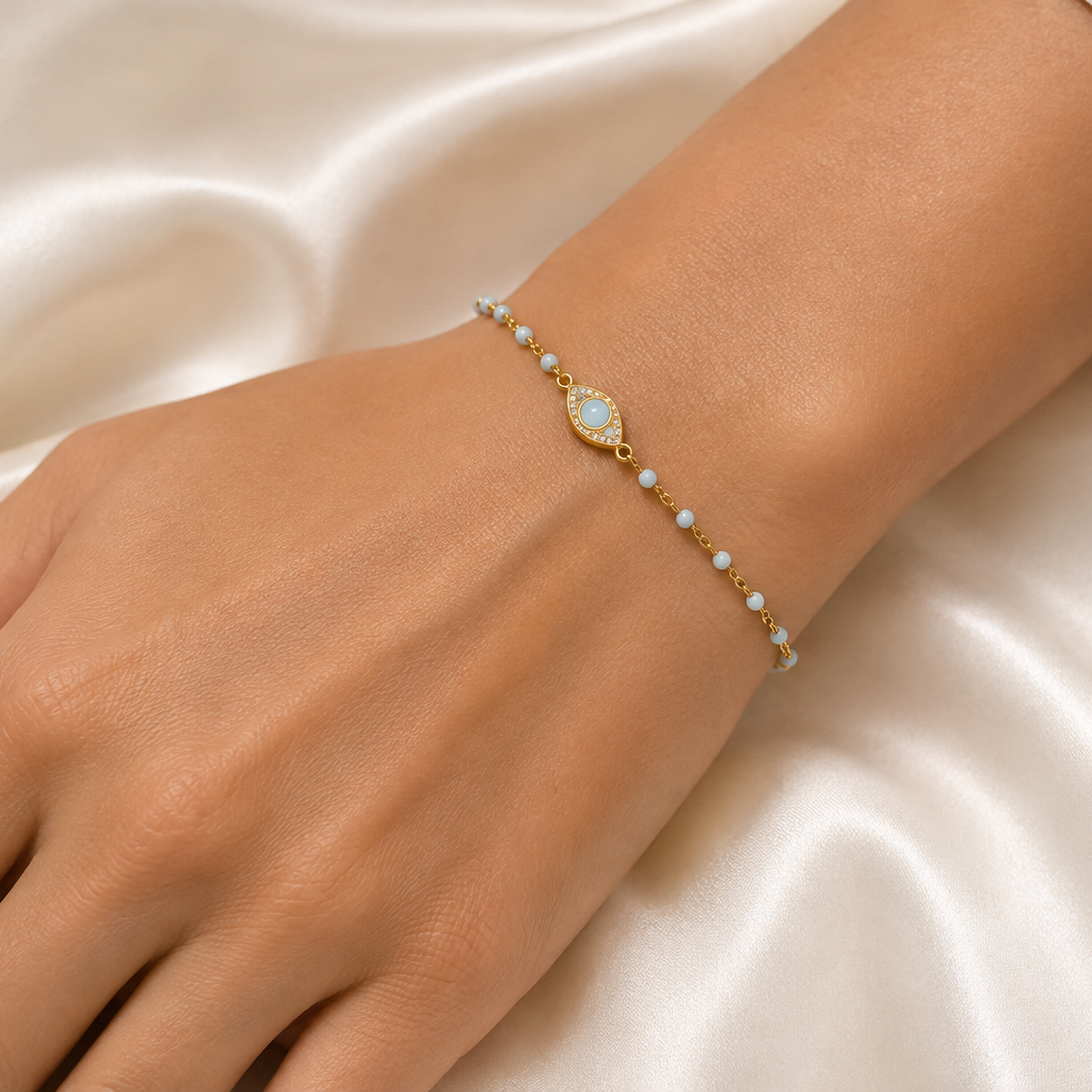 Eye Enamel Bracelet