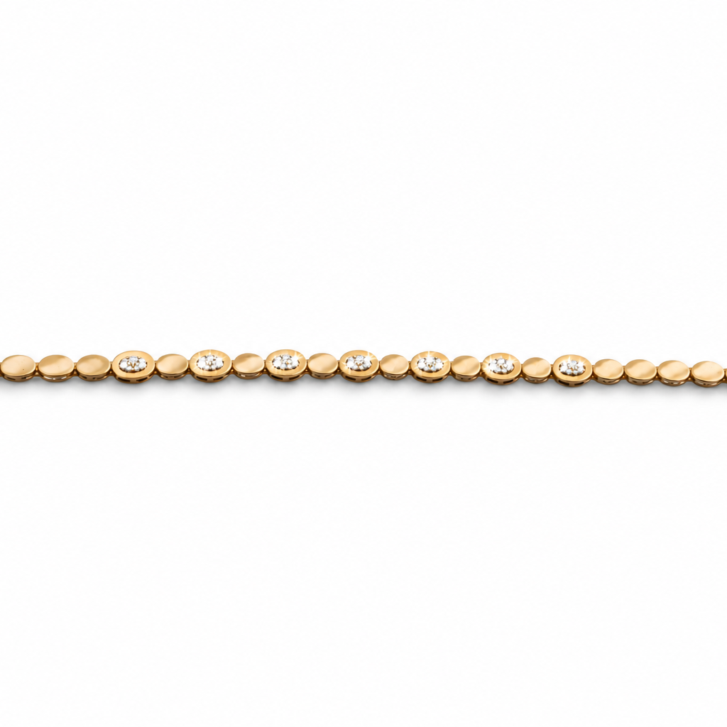 Diamond Oval Yellow Bracelet