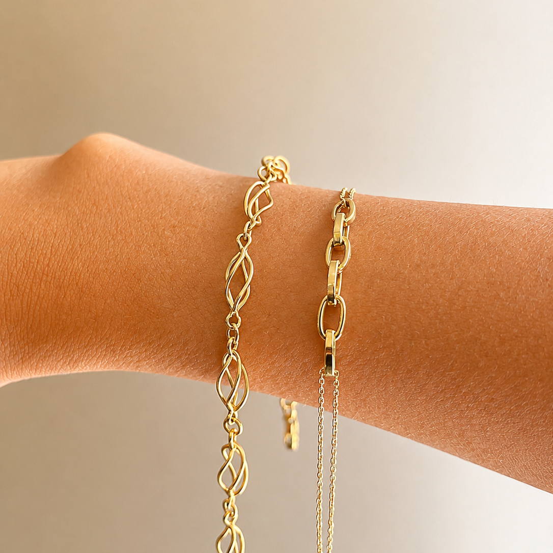 Mini Cube Chain Bracelet