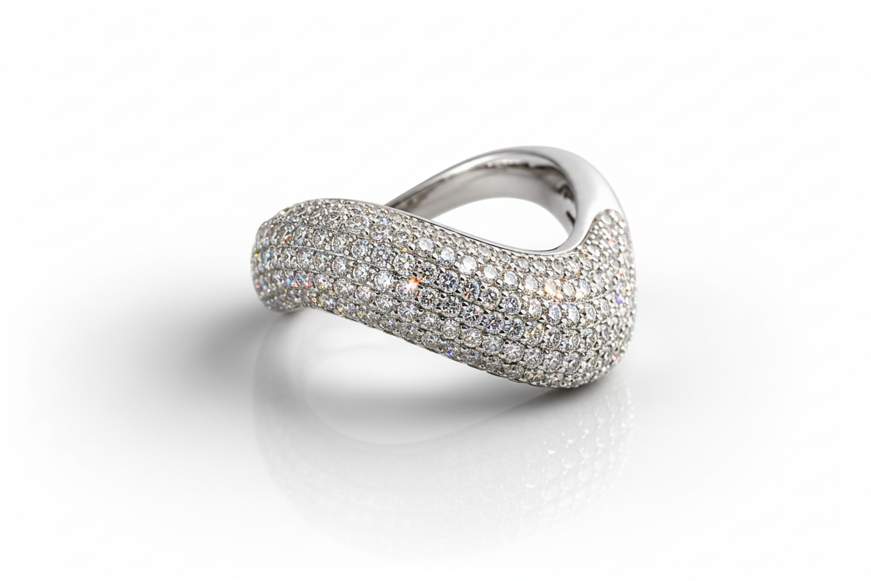 Diamond Pave Wave
