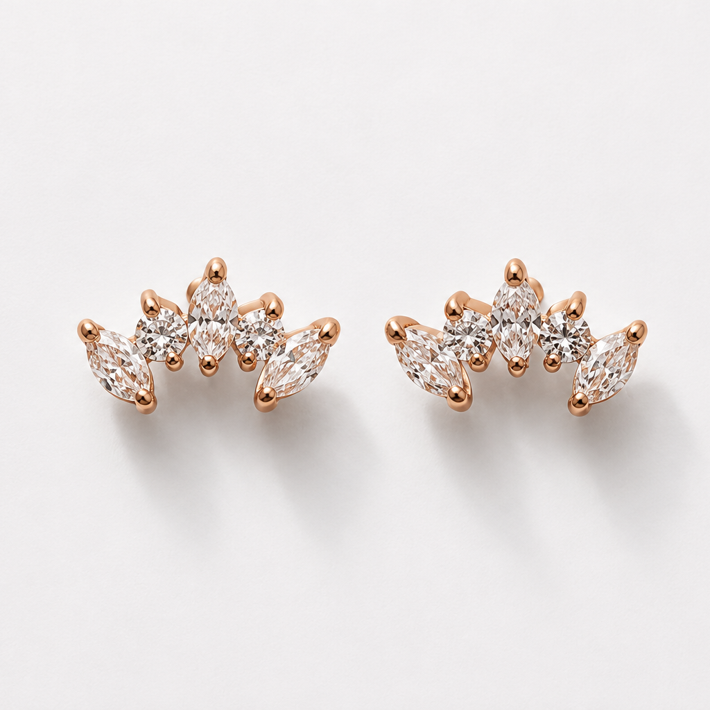 Marquise Stack Earrings