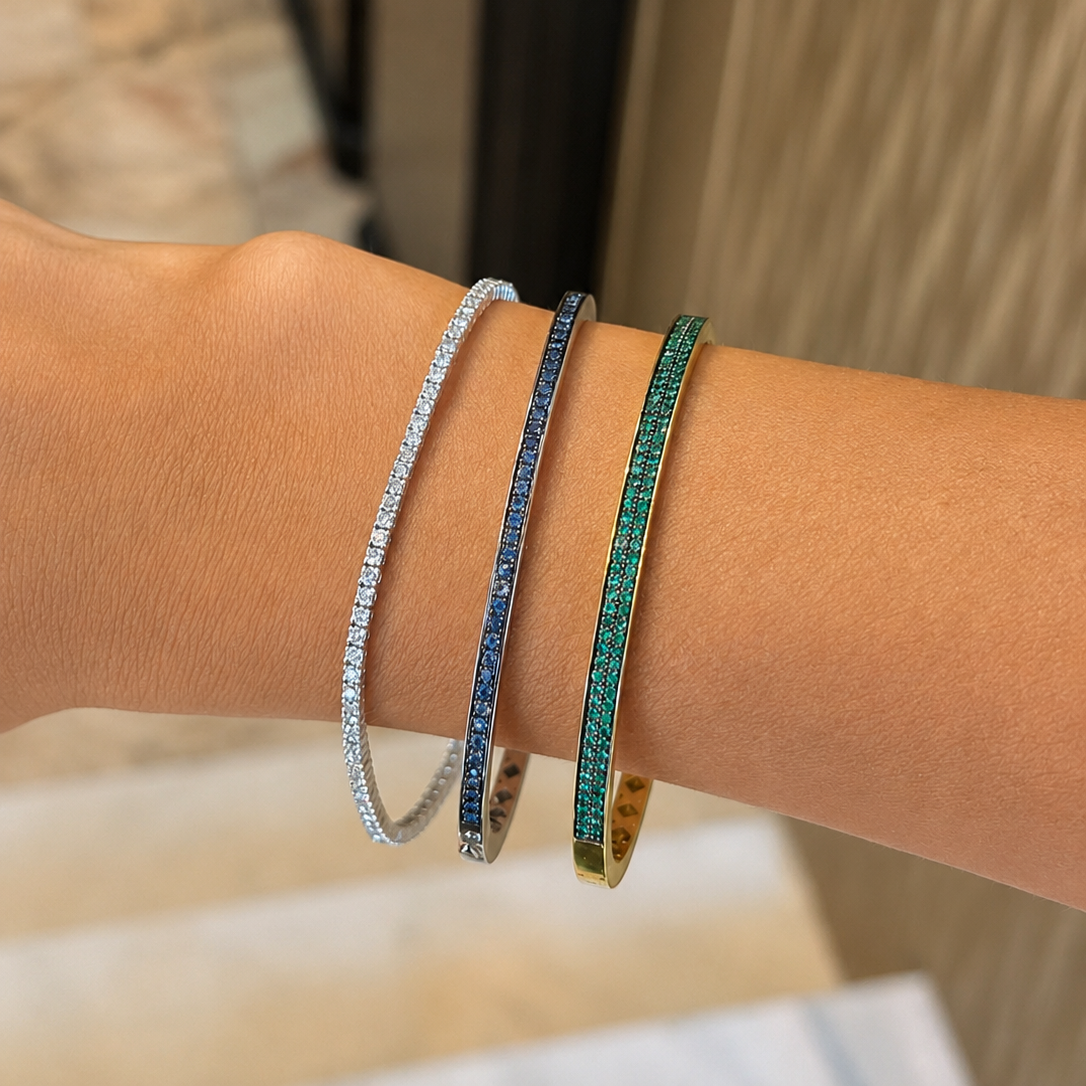Emerald Pave Bangle