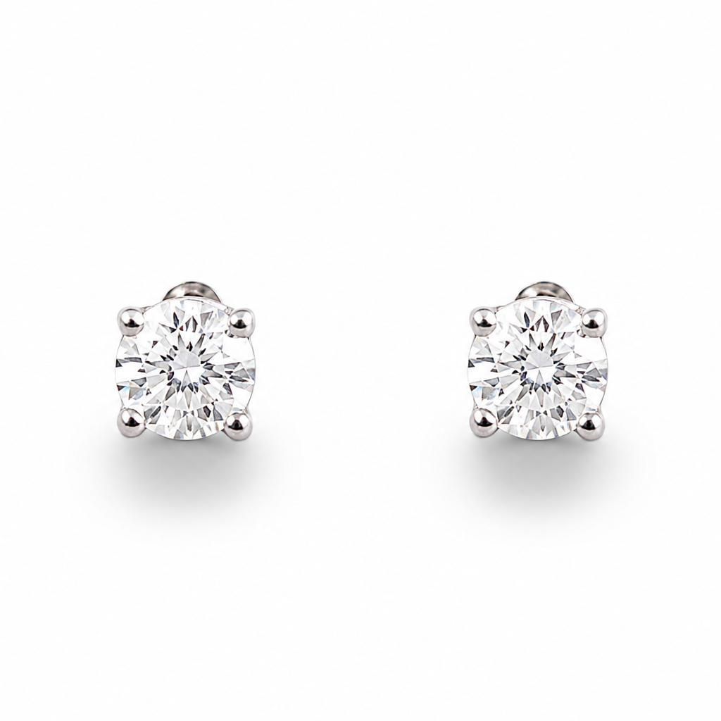 Diamond Brilliant Stud Earrings