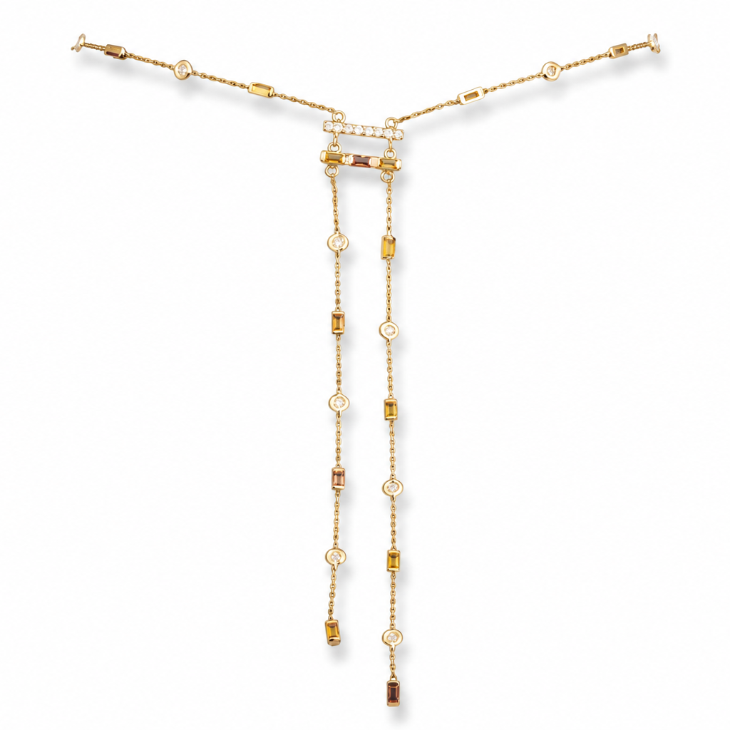 Long Sapphire Necklace