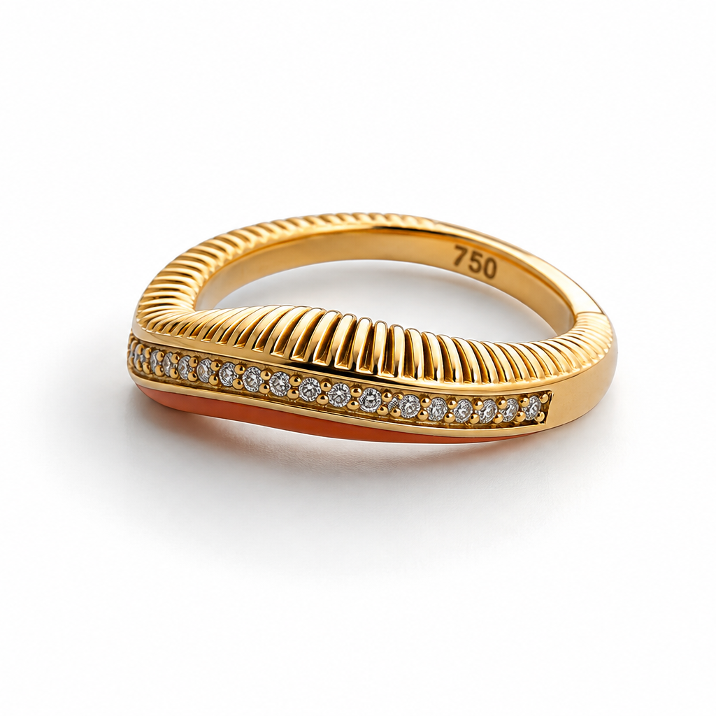 Ribbed Colored Ring