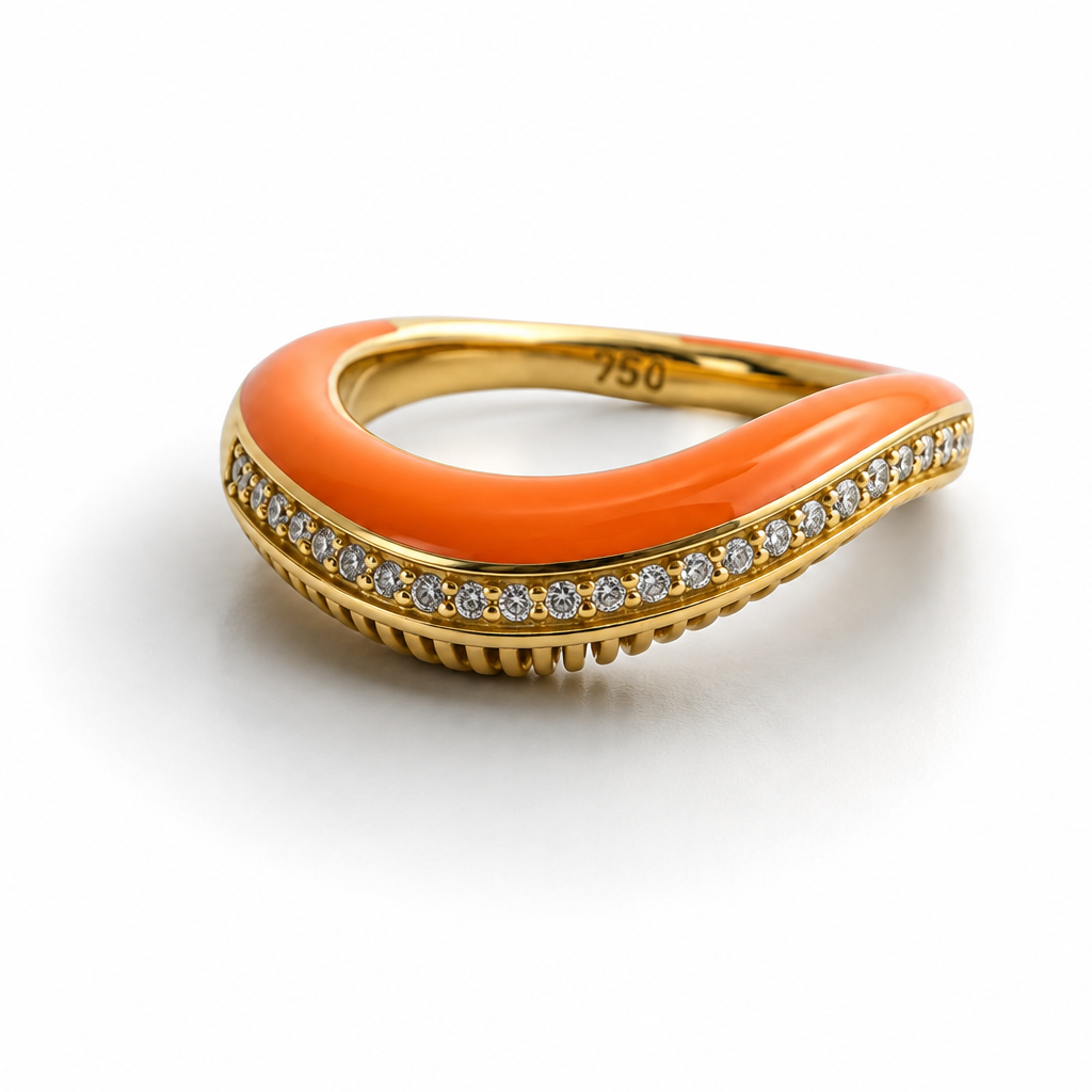 Ribbed Colored Ring