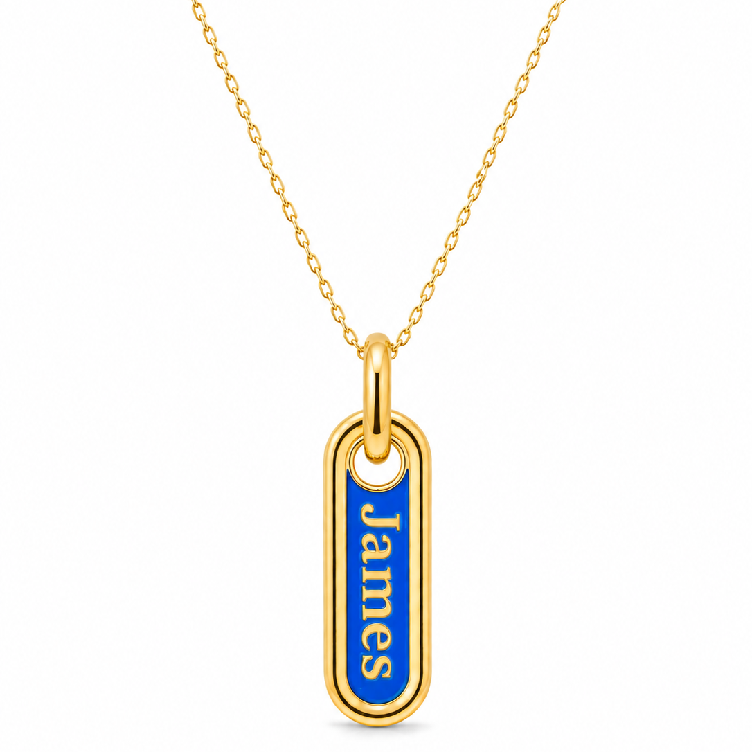 Enamel Name Charm